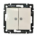 Legrand Mosaic DLP Розетка красная 65 н.ст.2x2К+З с бл. (New)