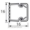 Legrand Metra Мини-канал пластик 16x16мм (2м)