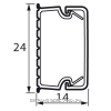 Legrand Metra Мини-канал пластик 24x14мм (2м)