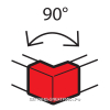 Legrand Metra Угол внешний неизменяемый 100х50 мм