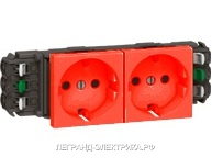 Legrand Mosaic Розетка DLP н.ст.2Х2К+З бл. б/заж. (New)