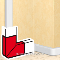 Legrand DLP Угол плоский для профиля 65х220