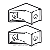 Legrand XL3 160 Комплект суппортов для клеммников IP 2x (комп=2шт.) для плоск.шин 12x2