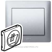 Legrand Galea Life Алюминий Накладка аудиорозетки