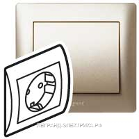Legrand Galea Life Титан Розетки с/з, моноблок с р