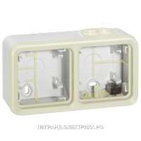 Legrand Plexo Белый Монтажная коробка 2-ая для нар