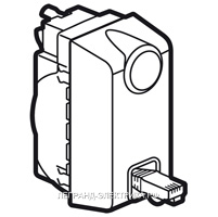 Legrand Mosaic Белая Розетка RJ 45 кат 6 FTP с вытяжным шнуром RJ 45 4 мод LCS2
