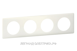 Legrand Celiane Белый перкаль Рамка 4-ая