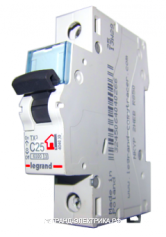 Legrand TX3 Автоматический выключатель 1P 25A (С) 6000