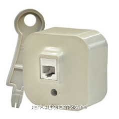 Legrand Quteo Беж Розетка RJ45 кат5е UTP