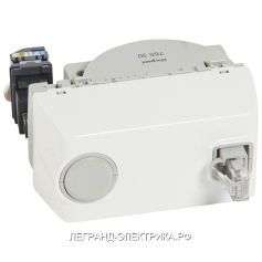 Legrand Mosaic Белая Розетка RJ 45 кат 5е UTP с вытяжным шнуром RJ 45 4 мод LCS2