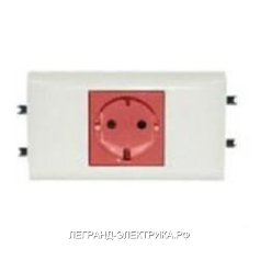 Legrand Mosaic Розетка DLP н.ст.2К+З блок. б/заж.(New)
