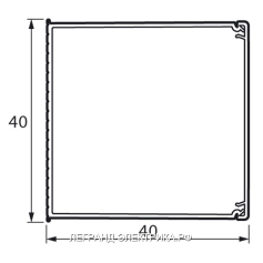 Legrand Metra Мини-канал пластик 40x40мм (2м)