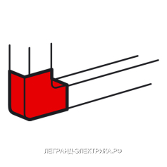 Legrand Metra Угол плоский неизменяемый 130x50 мм