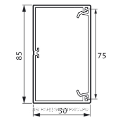 Legrand Metra Кабель-канал пластик с крышкой 85x50мм (2м)