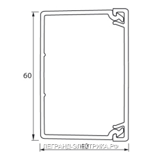 Legrand Metra Мини-канал пластик 60x40мм (2м)