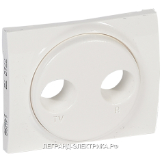 Legrand Galea Life Бел Накладка TV-FM розетки (771