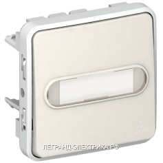 Legrand Plexo Белый Кнопка НО+НЗ 10A с подс.с эт