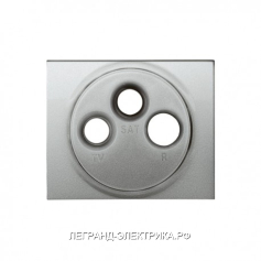 Legrand Galea Life Алюминий Накладка TV-FM-SAT роз