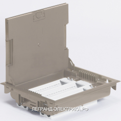 Legrand Mosaic Коробка напольная 24м гориз.75-105мм бежевая