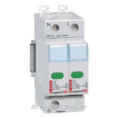 Legrand Ограничитель перенапряжения 2P 220V 40kA, ост напр 1.8 КВ