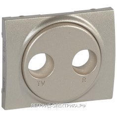 Legrand Galea Life Титан Накладка TV-FM розетки (7