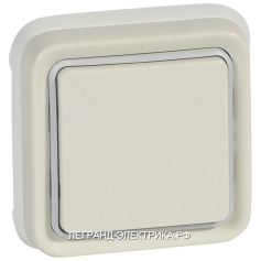 Legrand Plexo Белый Переключатель 1-клавишный встр