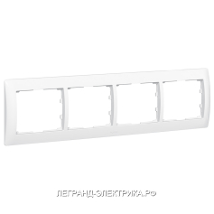 Legrand Galea Life Белый Рамка 4-я, горизонтальная