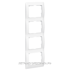 Legrand Galea Life Белый Рамка 4-я, вертикальная (
