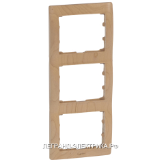 Legrand Galea Life Клен/Maple Рамка 3-я верт (7719