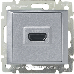 Legrand Valena Алюминий Розетка HDMI (770285) 7702