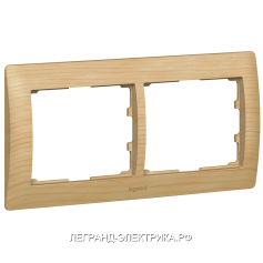 Legrand Galea Life Клен/Maple Рамка 2-я гориз (771