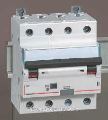 Legrand DX3 Дифференциальный автомат 4P 13A (B) 30MA-A