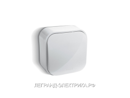 Legrand Quteo Бел Переключатель 1-клавишный 10А