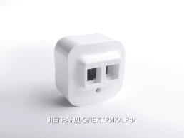 Legrand Quteo Бел Адаптер для 1 или 2 роз. RJ45 Keystone