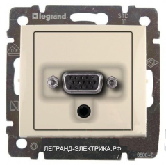 Legrand Valena Крем Розетка HD15+Jack 3,5 (774182)